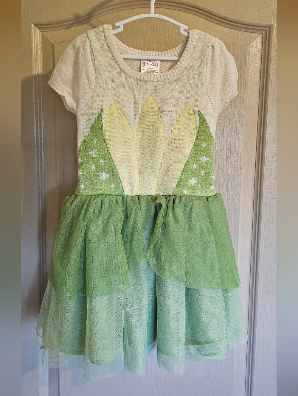 Disney Princess Tiana Toddler Cosplay Sweater Dress 5T